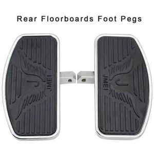 A Pair Motorcycles Front Rider Floorboards Fit for Honda Yamaha Suzuki Kawasaki - Picture 1 of 4