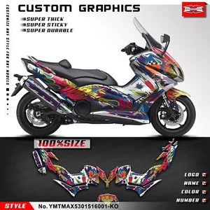 Scooter Custom Vinyl Sticker Decal Graphics Kit for Yamaha TMAX 530 2015-2016 - Picture 1 of 8