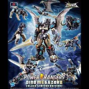 Flame Toys Go! Kara Kuri Combine Dino Megazord Power Rangers Negro Edición Limitada - Imagen 1 de 8