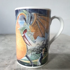 Taza Dunoon Camelot diseñada por Andrew Eccleshall Dragon café té ropa de piedra - Imagen 1 de 7