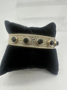 ANNA BECK Sterling And Gold Cuff Bracelet - Picture 1 of 7