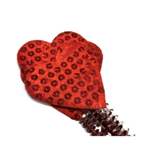 Red Valentine Herz Plektren 23 cm/9 Zoll Bündel von 6 - Bild 1 von 2