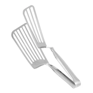 Stainless Steel Food Tongs Metal Spatulas for Kitchen Use Clamps - Picture 1 of 12
