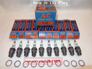 ( 1 ) ..‘NOS’ AC-85S COM. Spark Plug .. 18mm Threads .. Circa 1946 .. USA Made - Picture 1 of 19