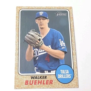 Walker Buehler RC 2017 Topps Heritage Minors #162 - Los Angeles Dodgers - Tulsa - Picture 1 of 2