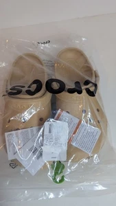 Crocs Classic Wheat Tan Mens 7 Womens 9 New in Package - Picture 1 of 4