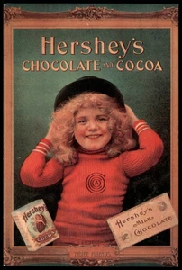 Vintage Hershey's Chocolate & Cocoa 'Three Friends' Advertising Postcard - Picture 1 of 2