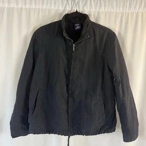 GAP Classic Front Zipper Black 100% Nylon Men Jacket Size: M - Bild 1 von 11