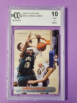 2003 SI Sports Illustrated For Kids #264 LeBron James Rookie GEM Mint 10 BCCG - Image 1 of 2