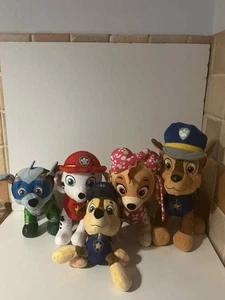 Paw Patrol weiches Plüschtier Konvolut X5 Marshall Skye Rocky Chase Nickelodeon - Bild 1 von 6