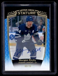 2024-25 Upper Deck Stature Blue Auto Morgan Rielly /25 #4 - Picture 1 of 2