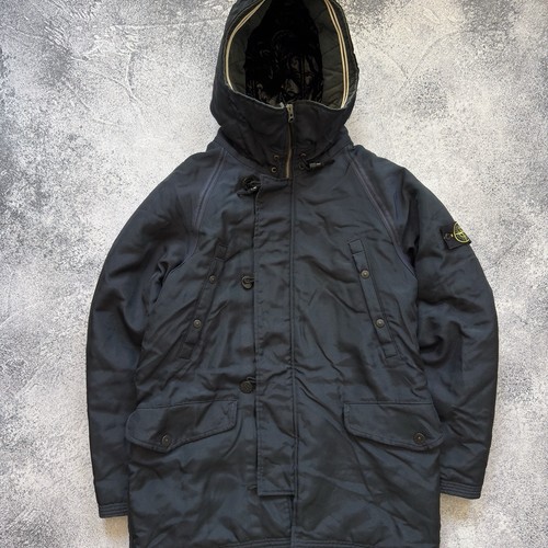 Parka Stone Island Oxford nylon con cappuccio vintage taglia XL outdoor lusso casual vintage