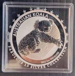 2012 Australia Koala 1oz Silver ( 99.9% ) UNC bullion $1 coin - Picture 1 of 3