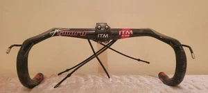 ITM K-Sword Carbon Road Bike Drop Handlebars 31.8x40cm + VISIA Stem- Lightweight - Picture 1 of 10