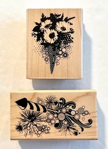 Lote Estampillas Inkadinkado Fuegos Artificiales 4 de Julio y Ramo Flores Sin Usar  - Imagen 1 de 4