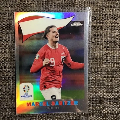2023-24 Topps Chrome UEFA Euro 1960 Insert Marcel Sabitzer - Image 1 of 2