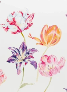 SANDERSON CURTAIN FABRIC DESIGN Tulipomania 3.5 METRES BOTANICAL 100% COTTON - Picture 1 of 6