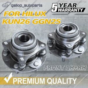 2x Front Wheel Bearing and Hub Assembly for Toyota Hilux KUN26R GGN25R 4X4 4WD