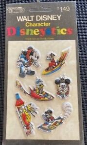 Walt Disney Productions Disneystics Stickers Mickey Donald Goofy Pluto