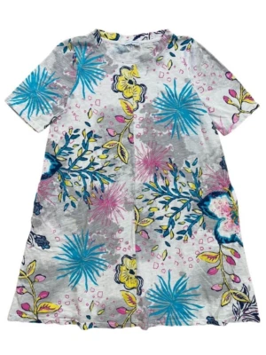 Vestido FRESH PRODUCE Mediano BLANCO LORNA Jersey Cabana Brillante Columpio $72 Nuevo M Foto 1 de 3