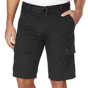 NEW! WearFirst Men's Legacy Belted Cargo Wear First Shorts Black