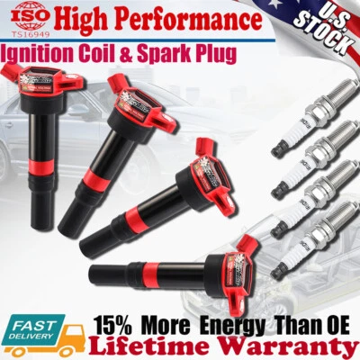 4 Ignition Bobina For 2011-2017 Hyundai Elantra Tucson Kia Forte Soul 2.0L UF651 - Image 1 of 4