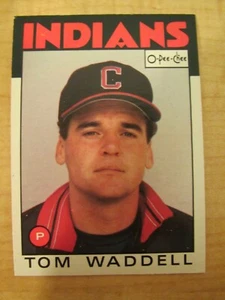 1986 O-Pee-Chee Tom Waddell #86 Cleveland Indians - Picture 1 of 2