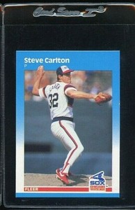 1987 FLEER GLOSSY #490 STEVE CARLTON HOF CHICAGO WHITE SOX 
