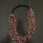 13 Inch ”Necklace Multi strand and Colored Glass Beads