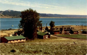 EDWARDS STALEY SPRING LODGE, Henry's Lake, Eric J. Seaich Co Postcard - Picture 1 of 2