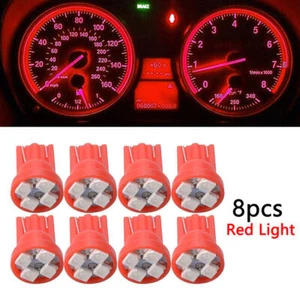 8x T10 Cuña 4 SMD 1210 LED Bombillas Freno W5W 2825 158 192 168 194 Rojo. - Imagen 1 de 7