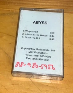 Abyss 1988 Mary Krstic Single Sided Cassette Private Press Promo Heavy Metal - Picture 1 of 5