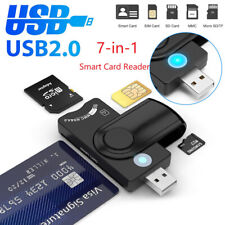 7-in-1 USB2.0 TF SD SIM ID Memory Card Multifunction Reader Adapter for Computer
