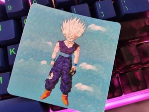 Teen Gohan SSJ2 Stare DBZ Dragon Ball Z Retro Nostalgia Sticker Holo - Picture 1 of 4