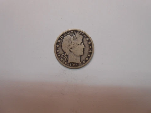 1911 D BARBER HALF DOLLAR G+ Cover