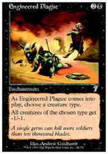 MTG magic cards 1x x1 Light Play, English Engineered Plague 7th Edition