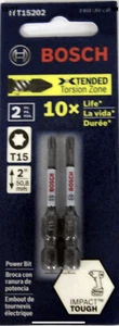 Bosch ITT15202 T15 Power Bit #15 - 2” 10x Life Impact Tough - Picture 1 of 5
