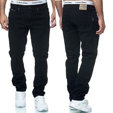 Herren Jeans Hose Stretch Übergröße Übergrößen 5 Pocket Jeanshose SCHWARZ