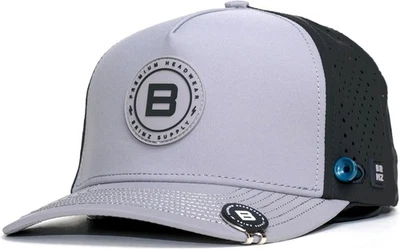 Sombrero de rendimiento de golf BRIMZ - Soporte para camiseta y ala magnética para pelota - Gris/Negro  Foto 1 de 4