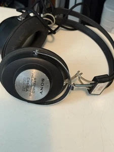 VTG Sony DR-5A Stereo Over Ear Adjustable Headphones *work* - Picture 1 of 8