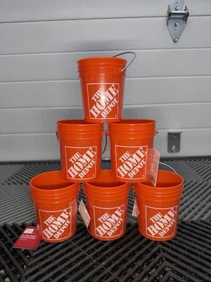 Home Depot Mini Bucket Ornament 3.75" Holiday Tree Decor Gift FAST SHIPPING - Image 1 of 3