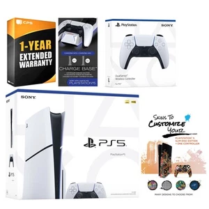 Sony Playstation 5 Slim Disc Console + Extra Controller - Picture 1 of 1