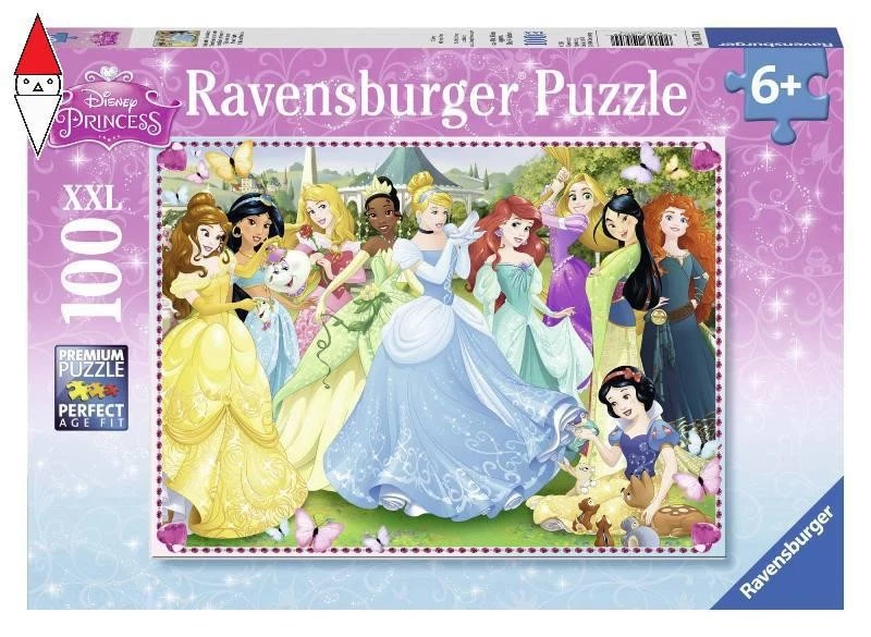 PUZZLE RAVENSBURGER PUZZLE 100 PZ PRINCIPESSE DISNEY A - Immagine 1 di 1