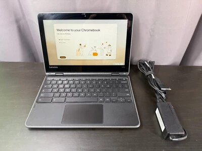 Lenovo 300e Chromebook 81H0 (11.6" Touch, 4GB, 32GB eMMC, ChromeOS) w/ Charger - Image 1 of 4