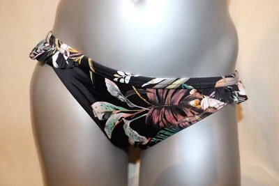 FREYA niedriger Bikini-Slip mit Rüschen TAHITI NIGHTS schwarz S NEU - Bild 1 von 2