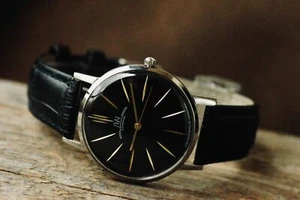 Watch LUCH Ultra SLIM Mechanical leather strap (POLJOT De Luxe) Luxury - Picture 1 of 12