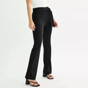 New Juniors' SO Self Belted Pull-On Flare Pants Size M - Picture 1 of 3