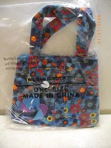 THE CHILDREN'S PLACE FLOWERED CORDUROY PANTS HANDBAG SNAP PURSE BAG NWT - Picture 1 of 2