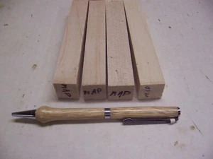 4 bolígrafos de arce en blanco giro de madera #200 - Imagen 1 de 1
