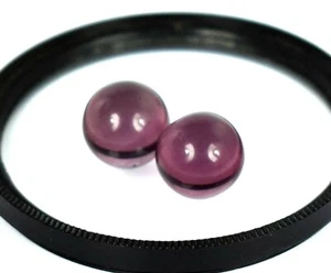 32 Ct/2 Pcs Round Pink Topaz Loose Gemstone Ball Pair GH319 US Seller - Picture 1 of 8